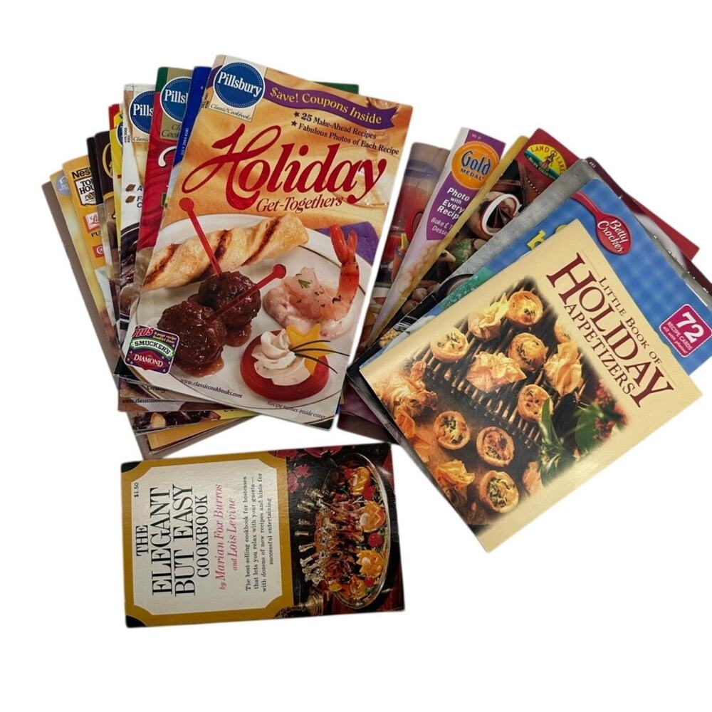 20 Cookbooks Pillsbury Hershey's Nestle Holiday Baking Desserts Recipes Vintage